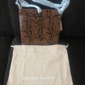 Rebecca minkoff snake print crows body bag